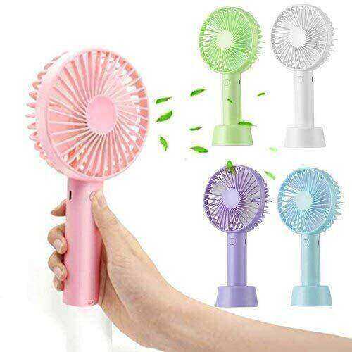 Stylish Handy Mini USB Lithium Battery Rechargeable Hand Fan